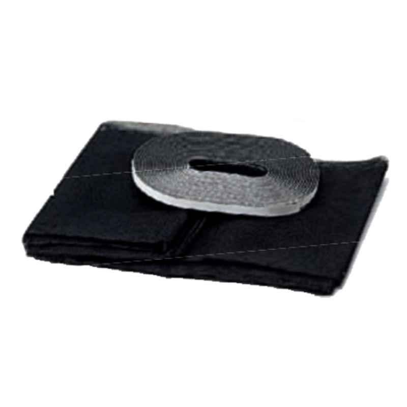 Coronet 130x150cm Polyester Fabric Black Window Insect Screen with 5.60m Velcro Strip, 3502885
