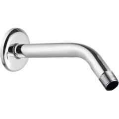Senkiddpro 9 inch Steel Chrome Finish Wall Mounted Round Shower Arm with Wall Flange