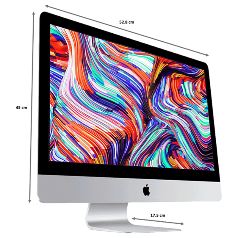 Apple 21.5-inch iMac with Retina 4K display: 3.6GHz quad-core 8th-generation Intel Core i3 processor, 256GB, 8GB-White, MHK23HN/A