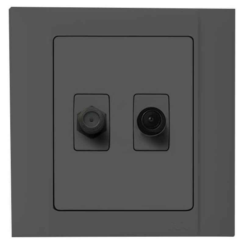 RR Black SAT+TV Socket, VN6642A-BK