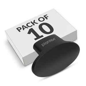 Plantex Knobs for Drawer/Small Drawer Knobs/Knobs for Cabinets/Pull-Push Knobs for Kitchen/Bedroom Drawer (Pack of 10) (Oval, Black)
