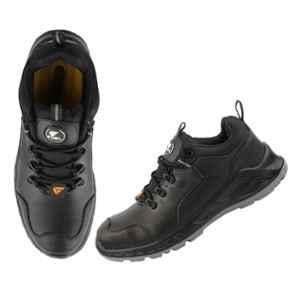 Fuel Smith-01 Micro Fiber Black Metallic Toe Safety Shoes, Size: 6