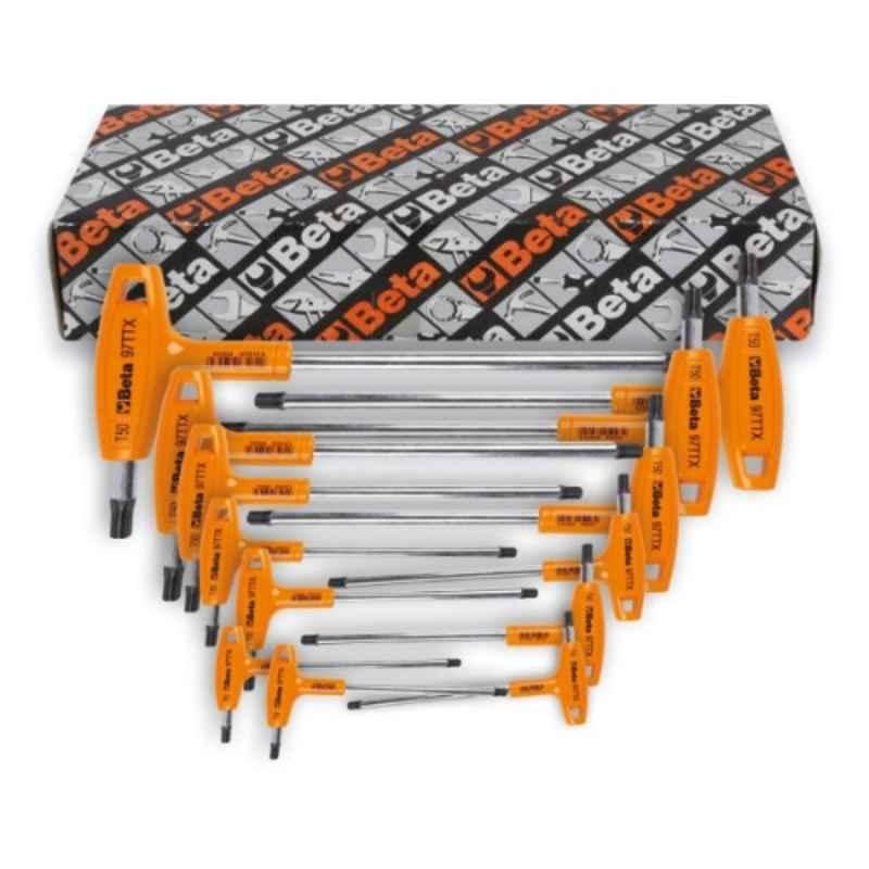Beta 97TTX/S6 6Pcs Offset Key Wrench Set with Handle For Torx Head Screw, 000970791
