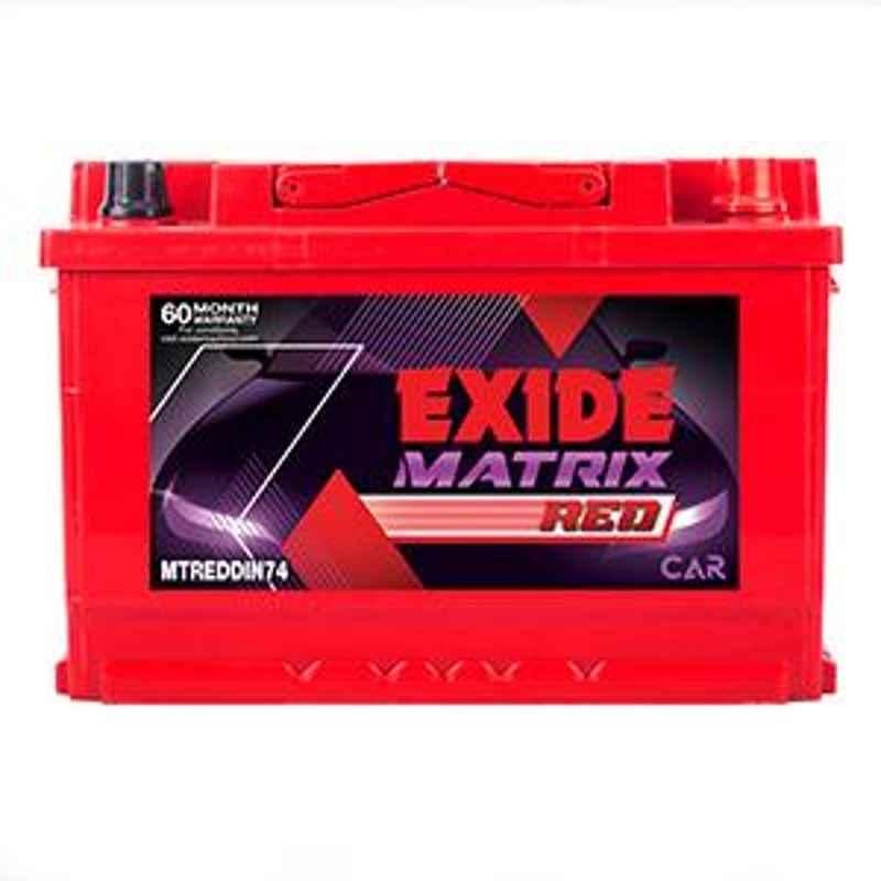 Exide Matrix 12V 74Ah Left Layout Battery, MTREDDIN74