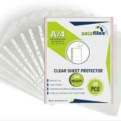 Asta Files A4 300 Micron Plastic Transparent Clear Sheet Protector, ASP-300 (Pack of 50)