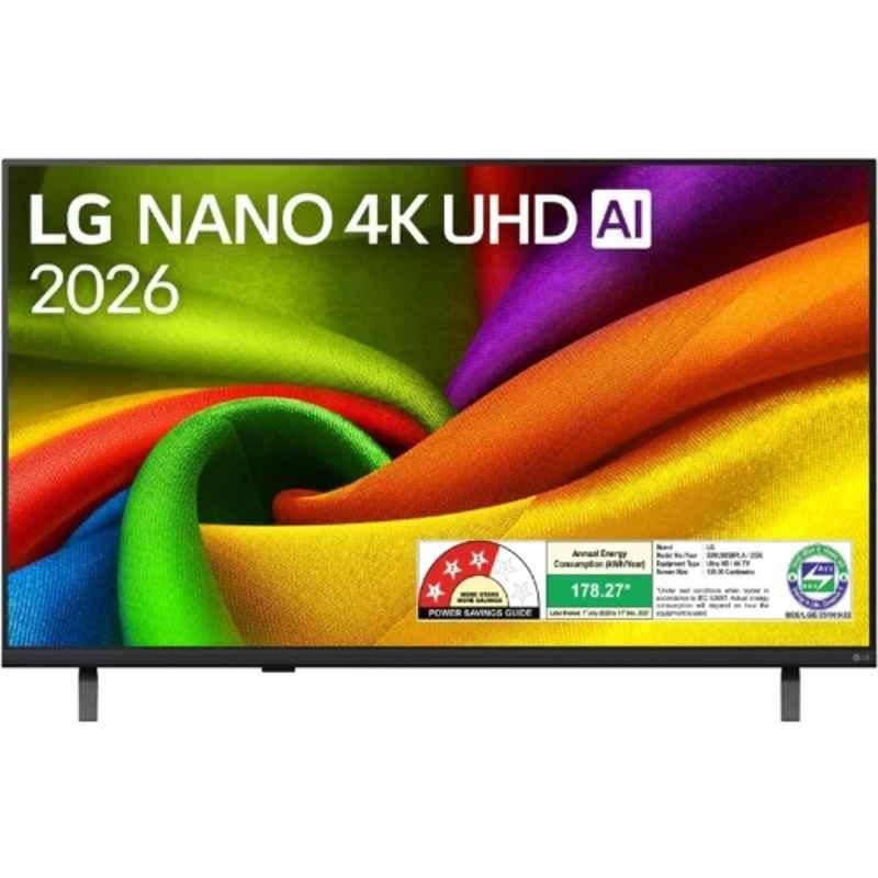 LG 55 inch 3840x2160p UHD Nano 4K AI Smart WebOS TV with NANO 4K AI UHD TV with A7 AI Processor 4K Gen9 & HDR10 Pro, 55NU885BPLA