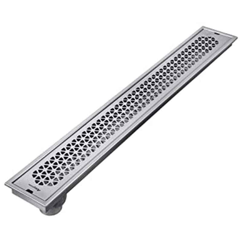 Milano HC-016 15x15cm Stainless Steel Push Type Floor Drain, 140400500281