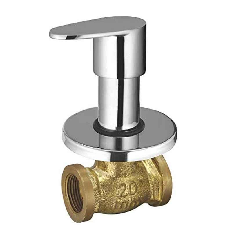 ZAP 12x5 inch Brass Pluto Garnet Quarter Turn Fittings Concealed Stop Cock