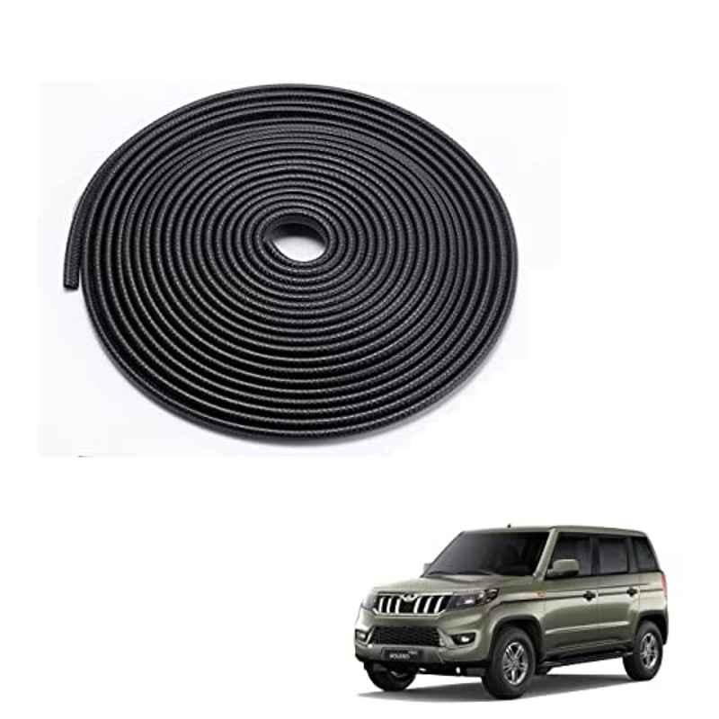 Kozdiko 5m Rubber Black Heavy Duty U-Shape Car Door Edge Guard for Mahindra Bolero Neo