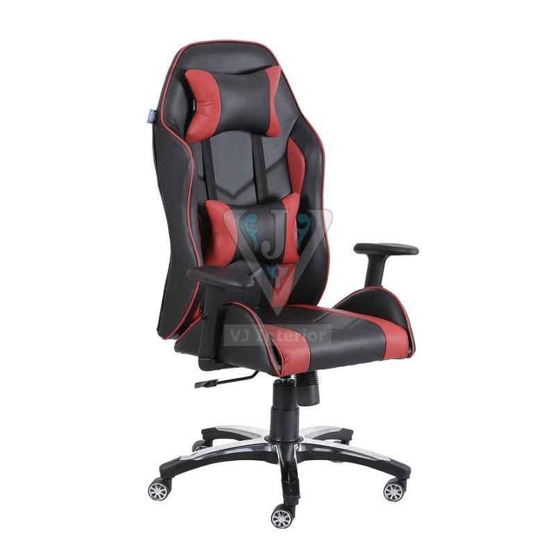 VJ Interior 21x19 inch Black & Red Leatherette Gaming Any Time Chair, VJ-2002