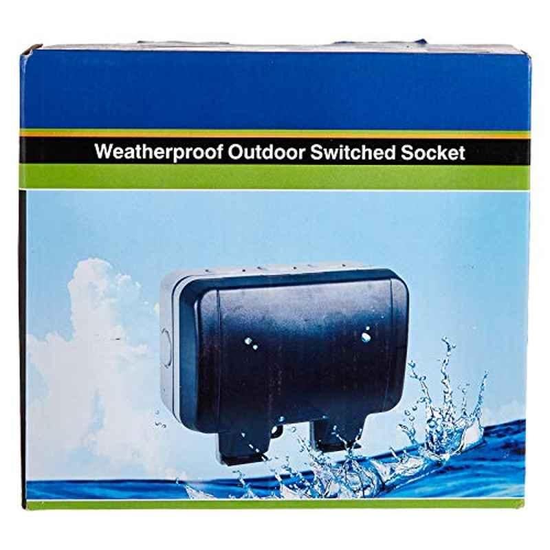 Bolton Weatherproof Outdoor Switch Socket Box Type (Two Socket)-13Amp