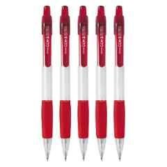 PENAC CCH-3 0.5mm Red Rubber Grip Mechanical Pencil, SA1701-02PO5 (Pack of 5)