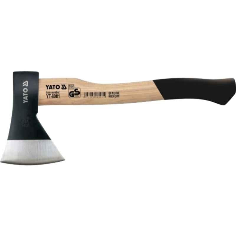 Yato 600g Carbon Steel Axe with Knotless Hickory Wood Handle, YT-8001