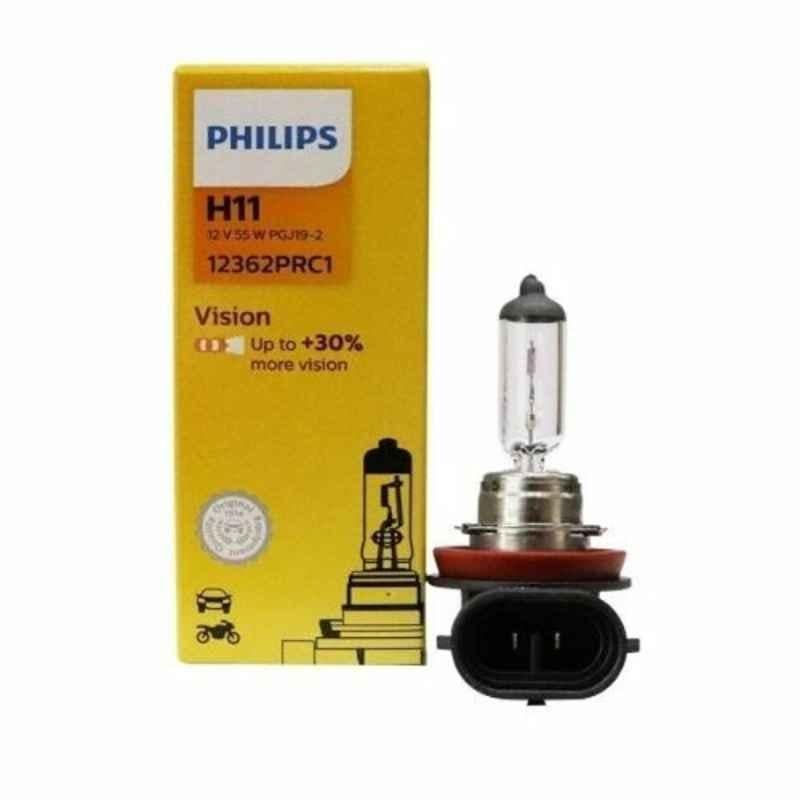 Philips 55W 12V Halogen Headlight Bulb, H-11-55W