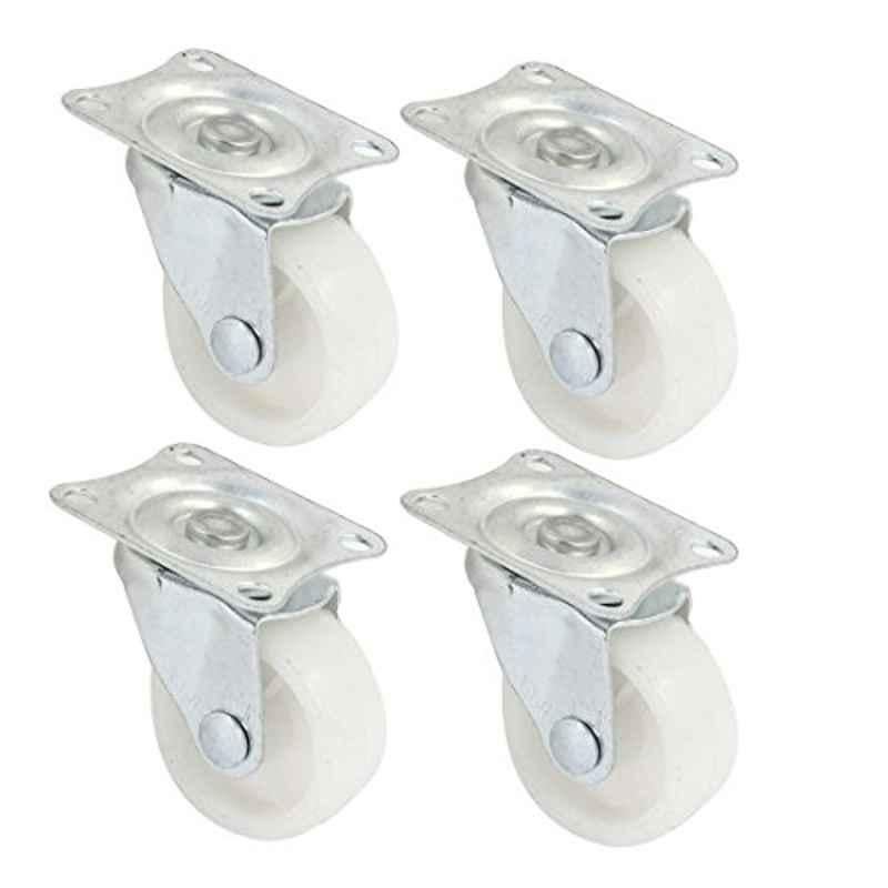 Uxcell Unique Bargains 4Pcs Ball Bearing 3.8cm Round Screw Mounting Rotary Swivel Caster For Bakery Cart
