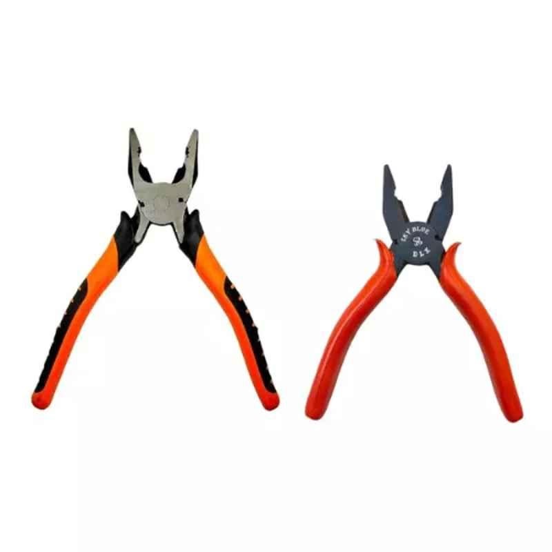 Sky Blue 2 Pcs 7.8 inch Lineman Plier Combo, SBE_PLIER_COMBOS_COMBO_425
