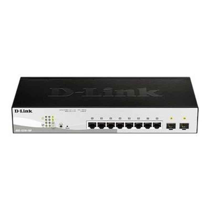 D-Link 1000Mbps 8 Port PoE Switch, DGS-1210-10P