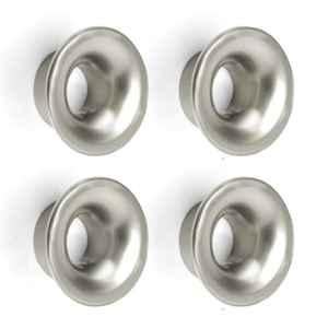Plantex Knobs for Drawers/Drawer Knobs/Round Knob for Cabinets/Pull-Push Knob for Kitchen/Bedroom Drawer (Pack of 4) Satin