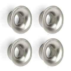 Plantex Knobs for Drawers/Drawer Knobs/Round Knob for Cabinets/Pull-Push Knob for Kitchen/Bedroom Drawer (Pack of 4) Satin