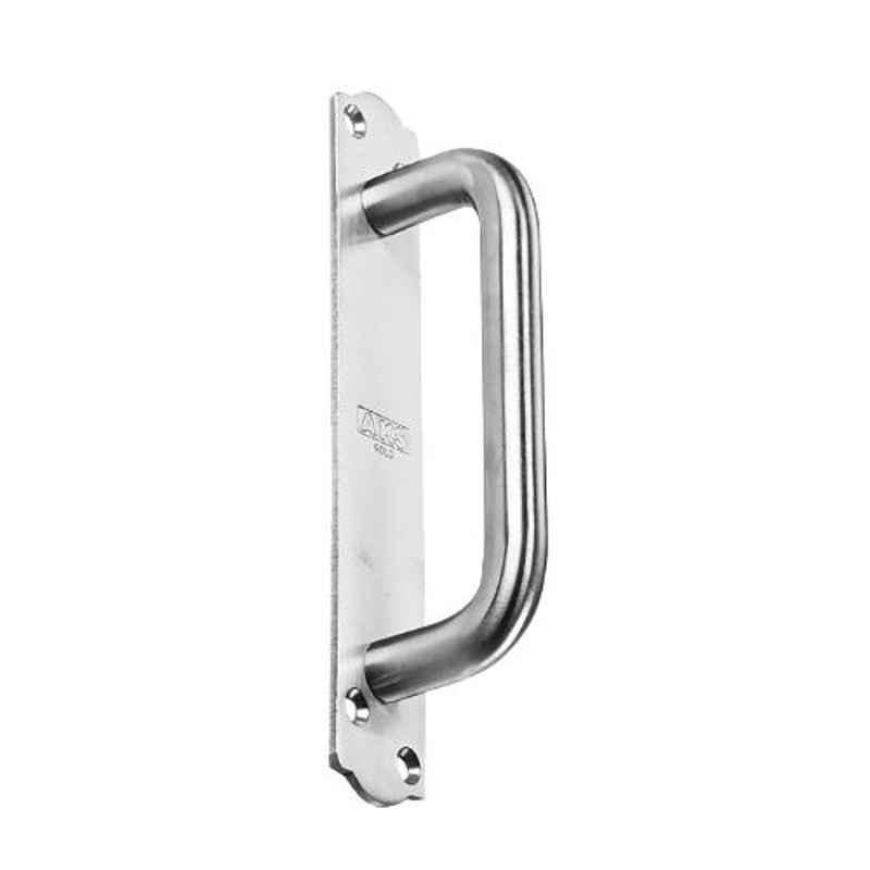AKS 6 inch Stainless Steel 202 Round on Plate Door Pull Handle, PH5001