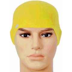 Matrica Ultra Yellow Non-toxic Tasteless Durable High Elasticity Swimming Cap, Size: Free