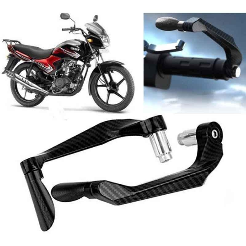 Auto Pearl 2 Pcs Aluminium Carbon Black Brake Clutch Lever Set for Yamaha YBR 110