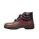 Liberty 7198-02 Warrior Brown Leather Steel Toe Work Safety Shoes, Size: 9