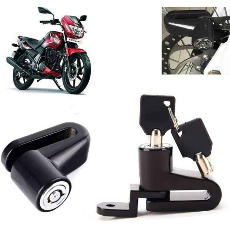 Auto Pearl Steel Black Heavy Duty Anti Theft Disc Brake Lock for Fiero F2, Lock_659
