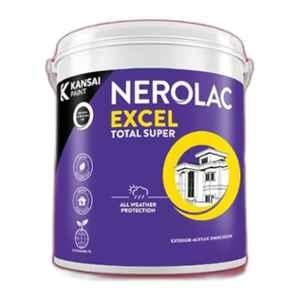 Nerolac Excel Total Super 20 Litre White Exterior Wall Emulsion Paint with Weather, UV & Fade Resistant