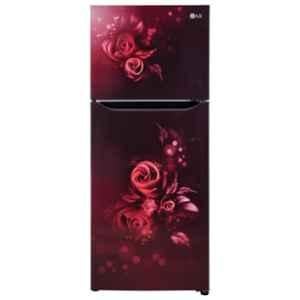 LG 242 Litre 2 Star Scarlet Charm Double Door Refrigerator with Smart Inverter Compressor, GL-N292BSCY