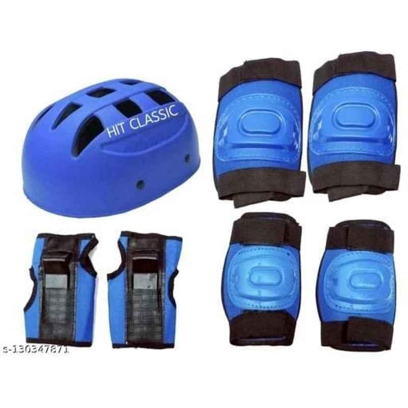 Buy HIT CLASSIC PVC Plastic 4 in 1 Blue Safety Gears Set for