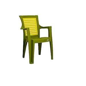 Supreme 56x89x45cm Polypropylene Mehndi Green Chair, SUPCOLGRN20