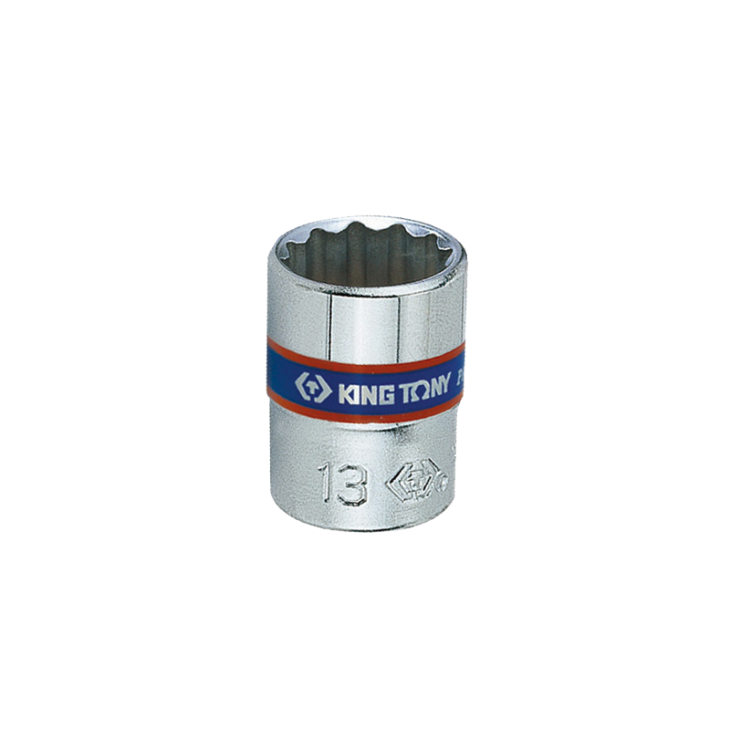 King Tony 1/4 inch 12mm Bi-Hexagon Standard Socket, 233012M