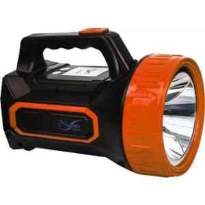 24 Energy 35W Black & Orange Laser LED Torch with 20 Hi-Bright LED Tube Rechargeable Torch Emergency Light