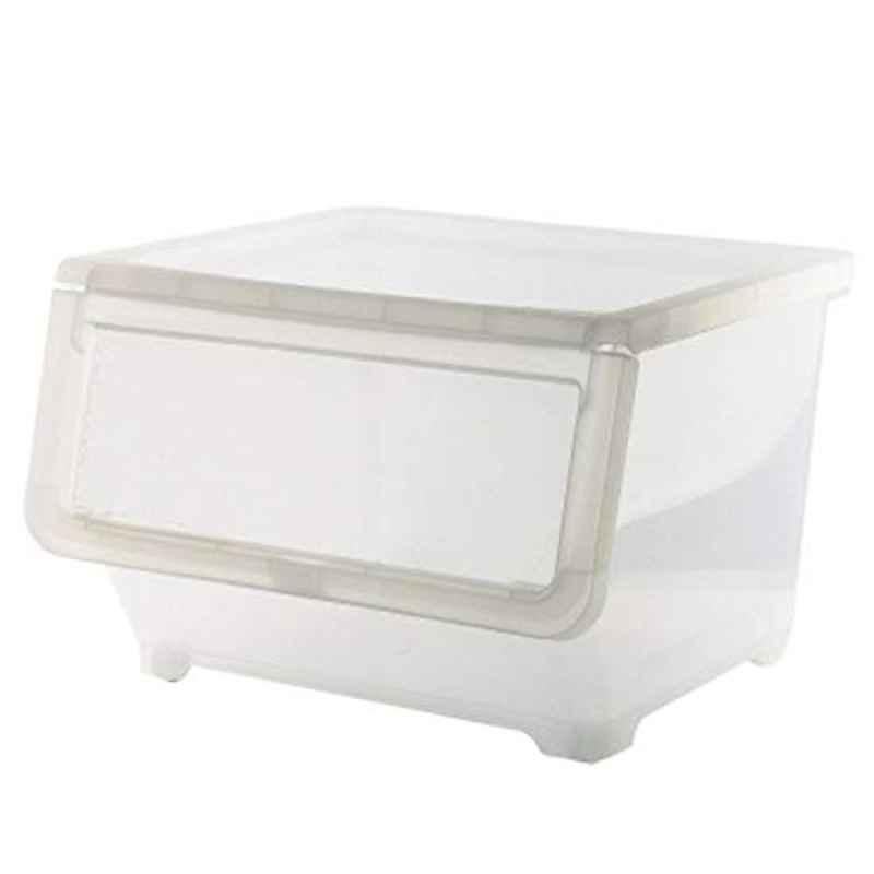 Keyway 16L Plastic Clear Stack & Nest Storage Bin