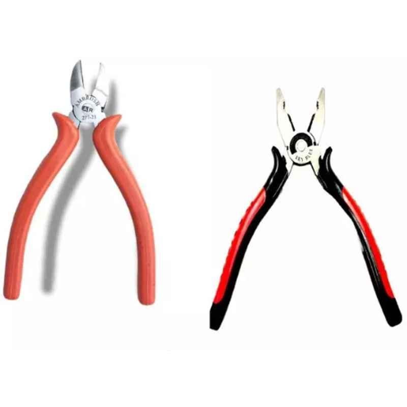 Sky Blue 2 Pcs 7.8 inch Lineman Plier Combo, SBE_PLIER_0418