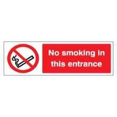 SUNSIGNS 300x400mm Vinyl & ACP Sheet No Smoking in this Entrance Signage, SS0209VNLM3HPIFAK
