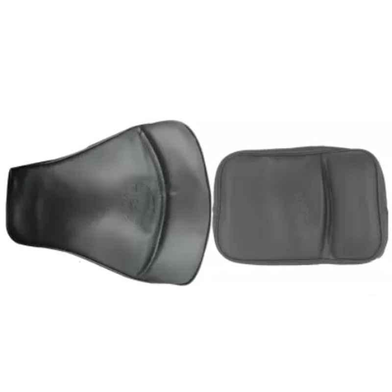 Royal enfield seat cover leather online black