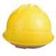 Allen Cooper Yellow Polymer Nape Type Safety Helmet with Chin Strap, SH702-Y (Pack of 10)
