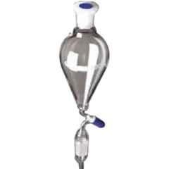 Glassco 100ml Boro 3.3 Glass Pear Shape Separating Funnel with Needle Valve Stopcock, 163.202.05