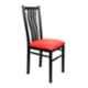 Rose Apollo 38x14.5x14.5 inch Metal & Leatherette Red Dining Chair