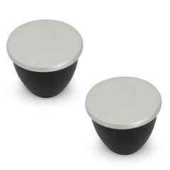 Plantex Knobs for Drawer/Drawer Knobs/Knobs for Cabinets/Pull-Push Knobs for Kitchen/Bedroom Drawer (Pack of 2) Satin Black