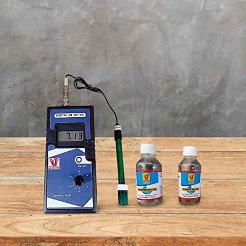 Lab Junction Portable Handheld pH Meter with Epoxy pH Combination Electrode, LJ-136