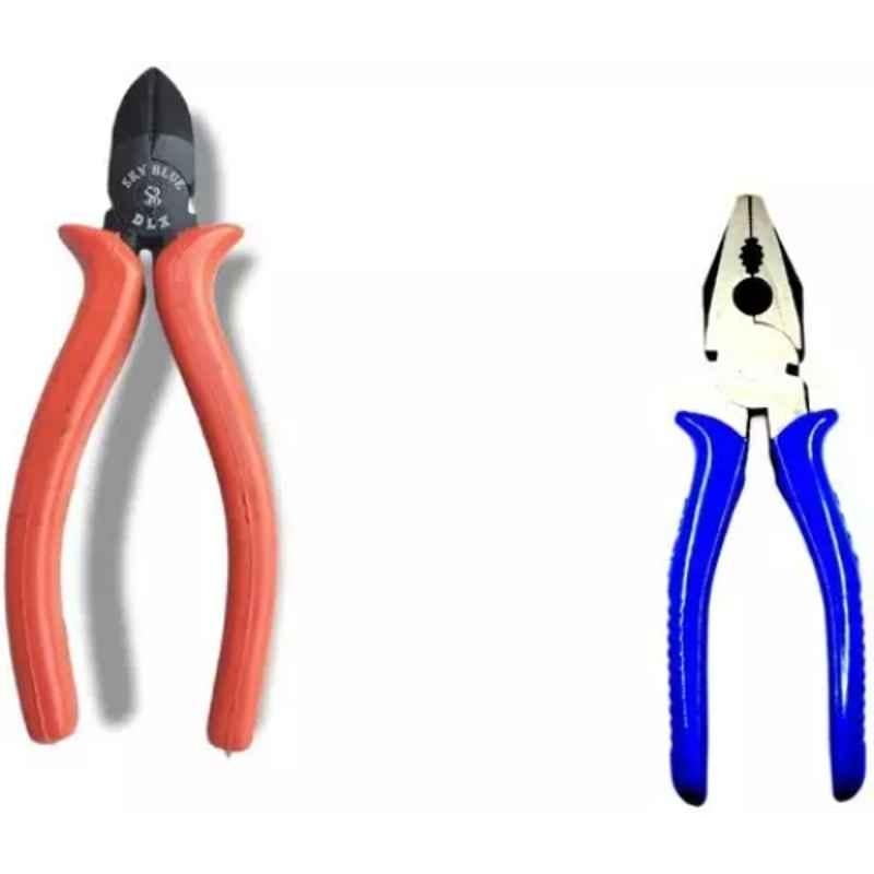 Sky Blue 2 Pcs 7.8 inch Lineman Plier Combo, SBE_PLIER_0770