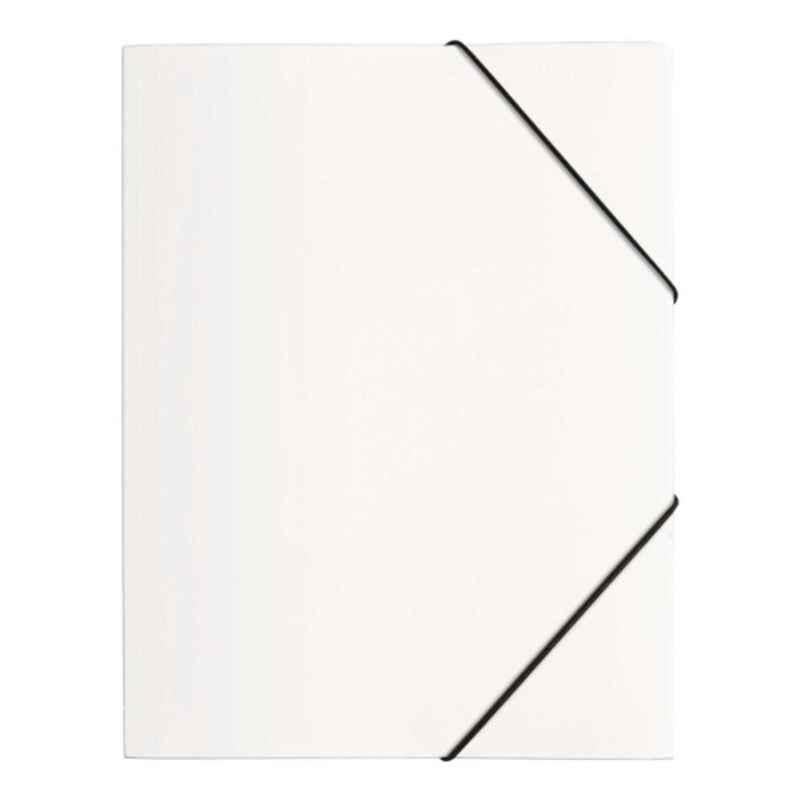 Pagna A4 White Polypropylene Folder with elastic fastener