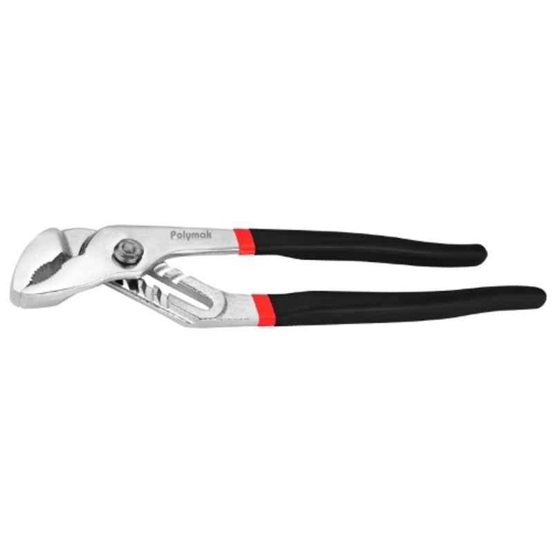 Polymak 8 inch Carbon Steel Chrome Plated Heat Treated Water Pump Plier, HT-P-WPP-8