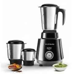 Longway Super Pro 700W ABS Plastic Black & Gray Mixer Grinder with 3 Jars
