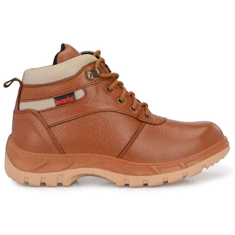 Kavacha S47 Steel Toe Brown Work Safety Shoes, Size: 9