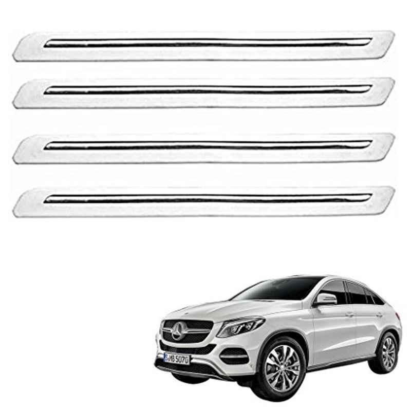 Kozdiko 4 Pcs White Car Bumper Protector Set for Maruti Suzuki Wagon R