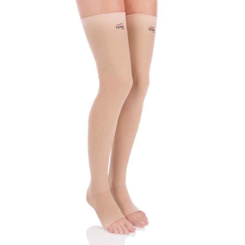 Buy Tynor Medical Compression Stocking Class 2 Thigh High Pair, Size: XL  Online At Price ₹1699